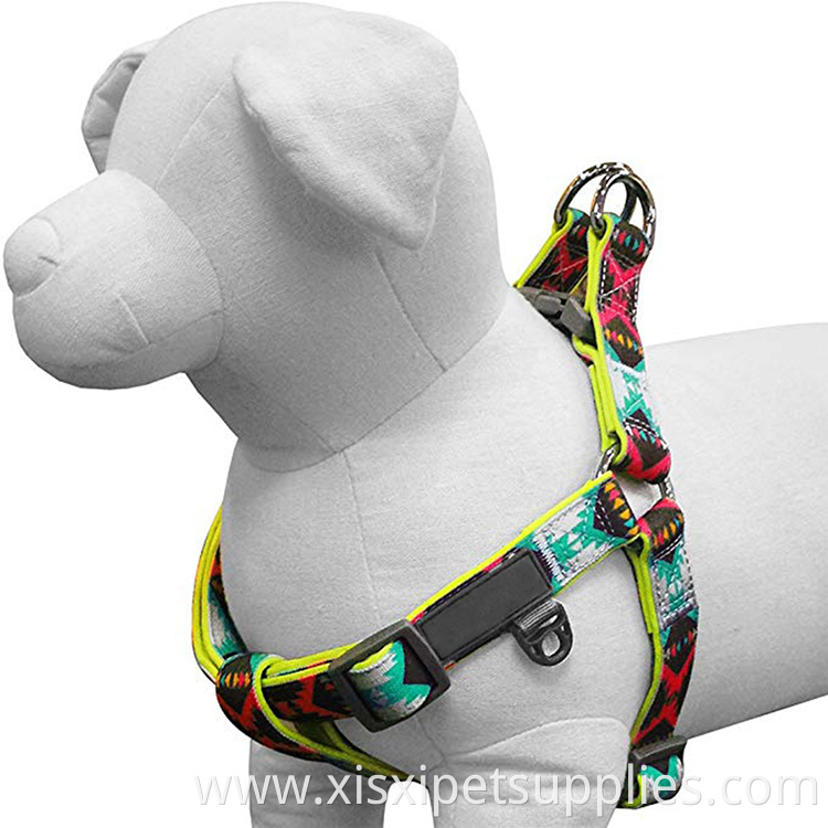 Dog Harness Comfortable Vintage Tribal Pattern Neoprene for Dogs Good Quality Metal Hook, and Etc Polyester 200 PCS Per Style